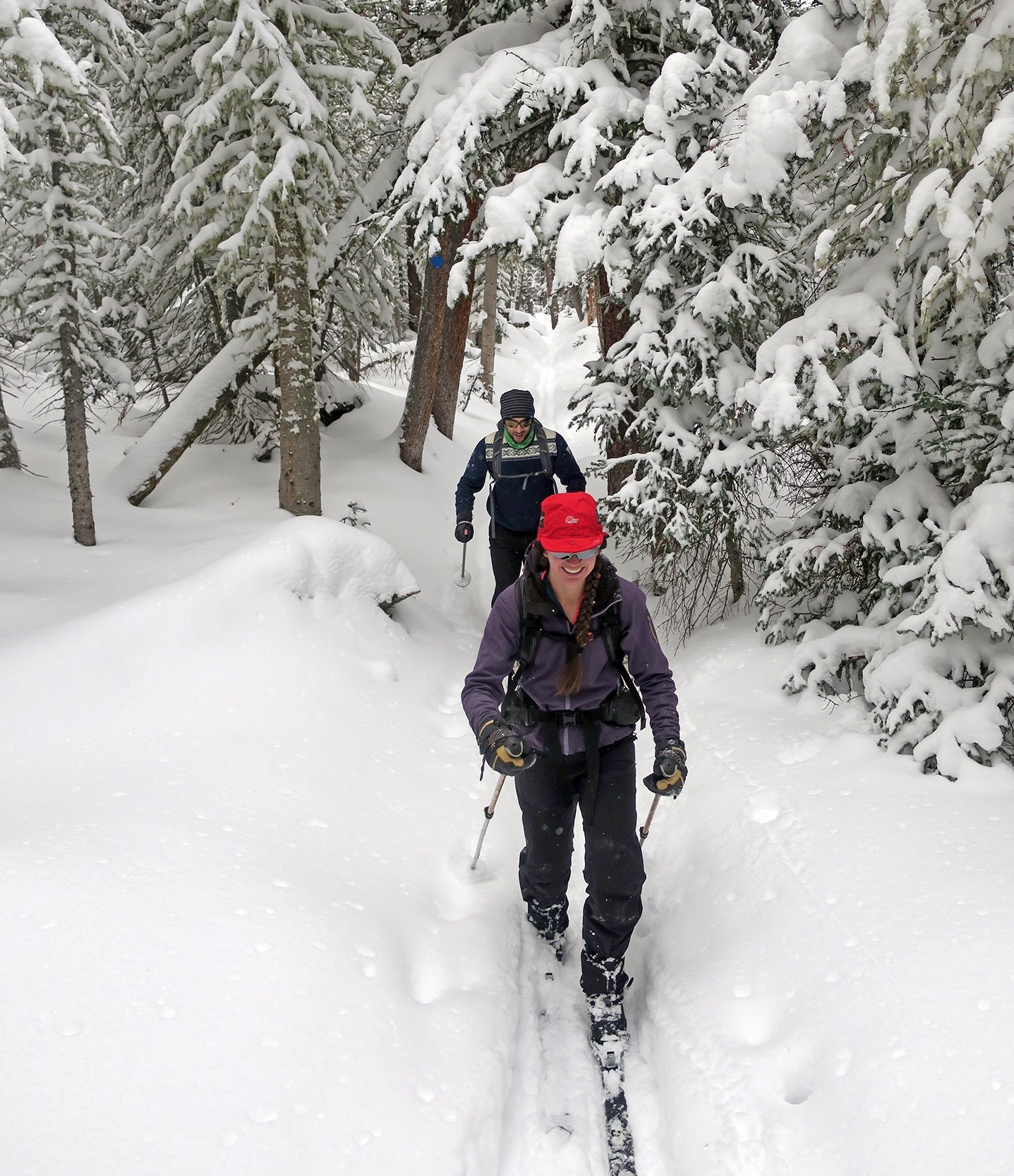 Leather 3-pins, snowy forests and wind: A ski trip around Brainard